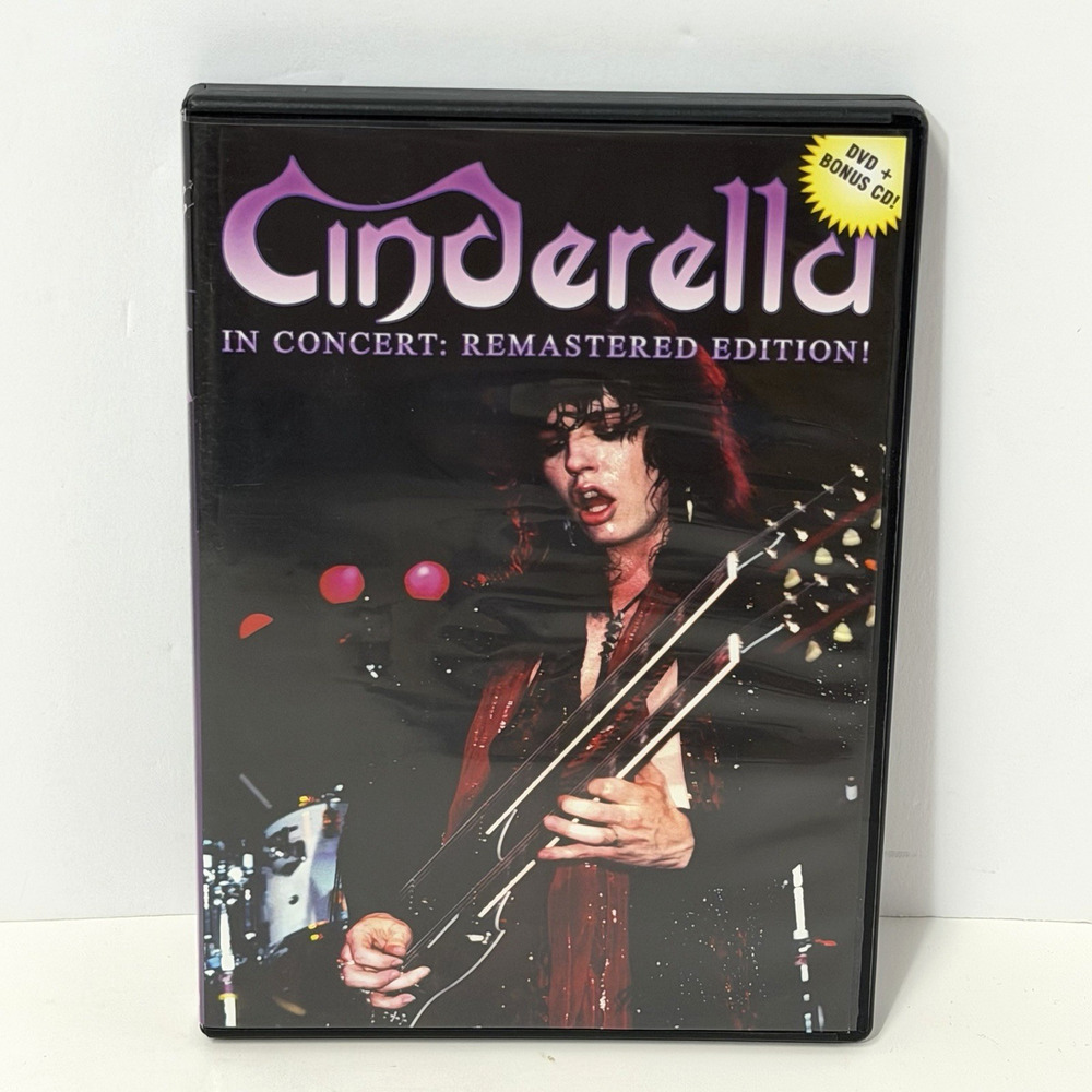 Cinderella: In Concert Remastered Edition DVD & CD Hair Band GenX Heavy Metal